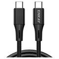 Enkay Power Delivery USB-C Kábel - 100W, 5A, 1m - Fekete