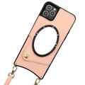 Fish Tail iPhone 14 Pro Bevonatos Tok Tükörrel - Rózsaszín