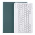 iPad Air 2022/2020 Bluetooth Billentyűzet Tok Tollnyílással (Nyitott doboz - Tömeges) - Éjfél Zöld