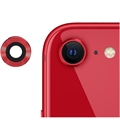 iPhone SE (2022)/SE (2020) Fényképezőgép Lencse Fém és Edzett Üveg Védő