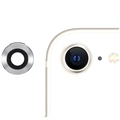 iPhone SE (2022)/SE (2020) Fényképezőgép Lencse Fém és Edzett Üveg Védő - Ezüst