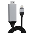 Full HD Lightning-HDMI AV-adapter - iPhone, iPad, iPod - Fekete