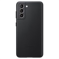 Samsung Galaxy S21 5G bőr borítás EF-VG991LBEGWW (Nyitott doboz - Kiváló) - fekete
