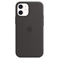 iPhone 12 Mini Apple szilikon tok MagSafe MHKX3ZM/A-val - fekete