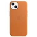 iPhone 13 Apple bőr tok MagSafe MM103ZM/A-val - aranybarna