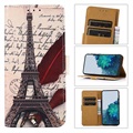 Glam sorozat OnePlus Nord CE 5G pénztárca tok - Eiffel-torony