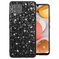 Glitter sorozat Samsung Galaxy A42 5G hibrid tok - fekete