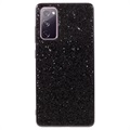 Glitter sorozat Samsung Galaxy S20 FE hibrid tok - fekete