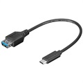 Goobay SuperSpeed USB 3.0 / USB 3.1 Type-C OTG kábeladapter - Tömeges - Fekete