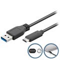 Goobay USB 3.0 / USB Type-C kábel - 2 m - fekete