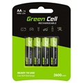 Green Cell HR6 újratölthető AA akkumulátorok - 2600 mAh - 1x4