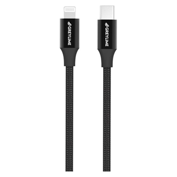 GreyLime 18W fonott USB-C / Lightning kábel - MFi tanúsítvánnyal - 1m