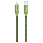 GreyLime 18W fonott USB-C / Lightning kábel - MFi tanúsítvánnyal - 1m