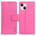 Hanman Mill iPhone 14 Plus Pénztárca Tok - Dögös rózsaszín