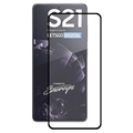Samsung Galaxy S21 5G Hat Prince teljes méretű edzett üveg képernyővédő fólia - fekete él