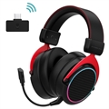 HeadRoom X2PRO 2.4G Vezeték Nélküli Játékfejhallgató RGB-vel - Fekete