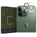 iPhone 15 Pro/15 Pro Max Hofi Cam Pro+ Edzett Üveg Kamera Lencsevédő - Átlátszó / Fekete