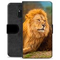 Huawei Mate 20 Pro prémium pénztárca tok - oroszlán
