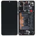 Huawei P30 LCD kijelző (szervizcsomag) 02352NLL - fekete