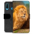 Huawei P30 Lite prémium pénztárca tok - oroszlán