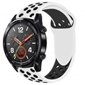 Huawei Watch GT szilikon sportpánt - fehér/fekete
