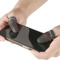 IMAK 1 pár ujj hüvely légáteresztő érzékeny izzadságálló ezüstszálas játék ujjvédő a PUBG mobil játékhoz