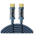Joyroom S-CC100A20 fonott USB-C kábel - 100 W, 2 m - kék