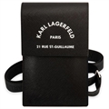 Karl Lagerfeld Okostelefonos Válltáska - Paris 21 Rue St-Guillaume - Fekete