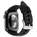 Kingxbar Crystal Fabric Apple Watch Ultra 2/Ultra/9/8/SE (2022)/7/SE/6/5/4/3/2/1 szíj - 45mm/44mm/42mm