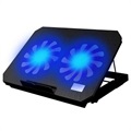 Laptop hűtő / állítható állvány LED ventilátorral N99 - fekete