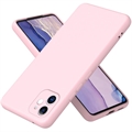 iPhone 11 Folyékony Szilikon Tok - Rózsaszín