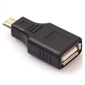 MicroUSB / USB 2.0 OTG Adapter - Fekete