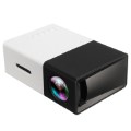 Mini hordozható Full HD LED projektor YG300 - fekete / fehér