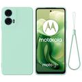 Motorola Moto G04/G24 folyékony szilikon tok - Zöld