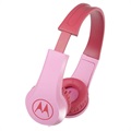 Motorola Squads 200 fülre helyezhető fejhallgató gyerekeknek – 3,5 mm-es AUX – rózsaszín