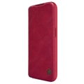 Nillkin Qin Pro iPhone 15 Pro flip tok - Piros