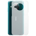 Nokia X10/X20 gumírozott műanyag tok - átlátszó