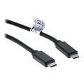 OTB tápellátás USB-C 3.1 kábel - 100 W, 4K - fekete