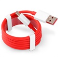 OnePlus USB-C kábel - piros / fehér