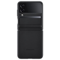 Samsung Galaxy Z Flip4 Flap bőr borítás EF-VF721LBEGWW - Fekete
