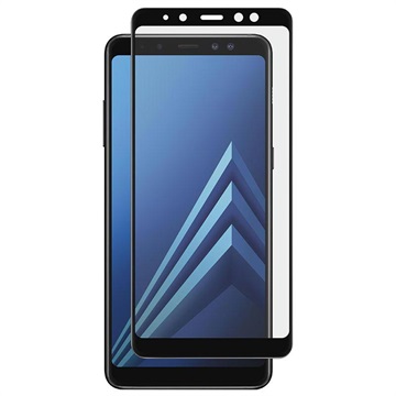 Samsung Galaxy A8 (2018) Panzer Premium kijelzővédő fólia - fekete