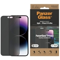 iPhone 14 Pro Max PanzerGlass Ultra-Wide Fit Privacy EasyAligner képernyővédő fólia - fekete él