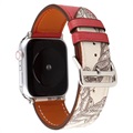 Apple Watch Series 9/8/SE (2022)/7/SE/6/5/4/3/2/1 Mintás bőr szíj – 41mm/40mm/38mm