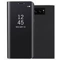 Luxus sorozatú tükörkép Samsung Galaxy Note8 flip tok - fekete