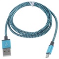 Prémium USB 2.0 / MicroUSB kábel - 3 m - kék