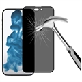 iPhone 14 Pro Adatvédelmi Teljes Fedésű Edzett Üveg Képernyővédő Fólia - Fekete Él