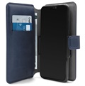 Puro 360 Rotary univerzális okostelefon pénztárca tok - XXL - kék