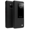 Qialino Smart View Huawei Mate 20 Pro bőrtok - fekete