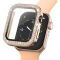 Rhinestone Decorative Apple Watch 3/2/1 Tok Képernyővédő Fóliával - 42mm - Rózsa Arany