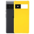 Google Pixel 6 Pro gumírozott műanyag tok – sárga
